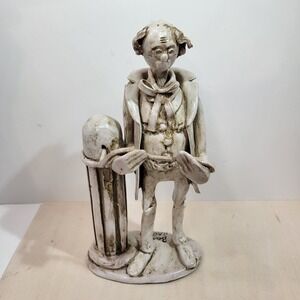 Bencini Italy Stockbroker Figurine Sculpture Ceramic Art Decor